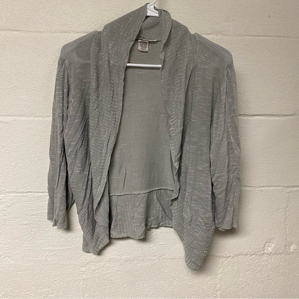 A Knitch Above Women’s Gray Cardigan Sweater Open Front Size Large